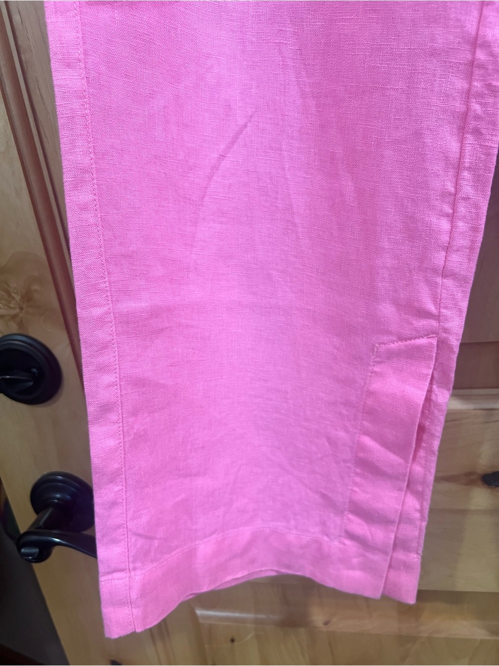 Athleta Retreat Wide Leg Linen Pant XS Pink - Picture 5 of 9